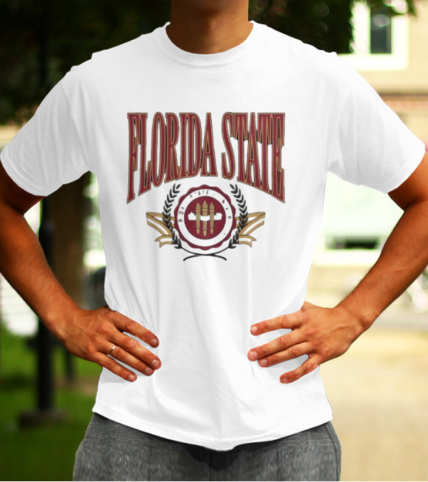 Florida State Emblem Torch Laurel T-Shirt