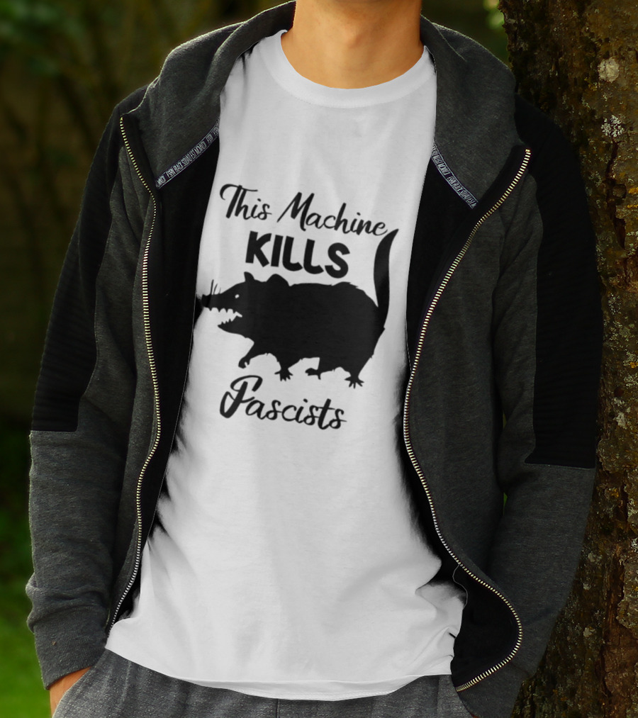 This Machine Kills Fascists Rat T-Shirt