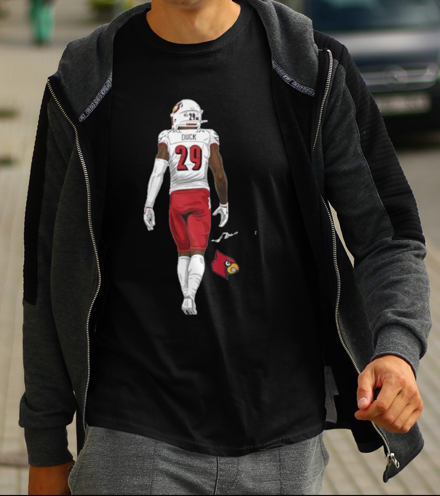 Storm Duck Louisville Cardinals Football Player Number 29 T-Shirt