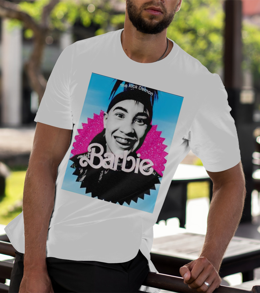The Kick Demon Barbie Iconic Bold Face T-Shirt