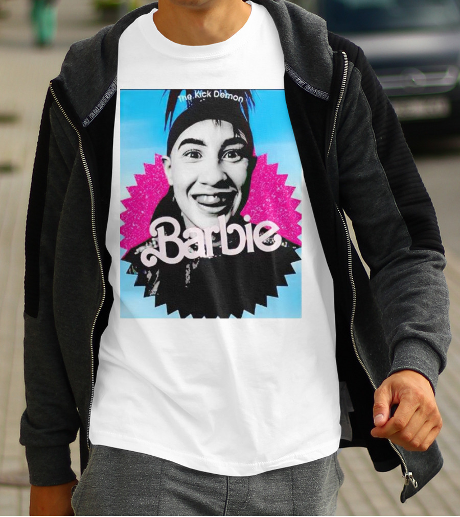 The Kick Demon Barbie Iconic Bold Face T-Shirt