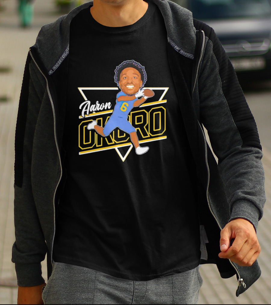 Aaron Okoro Football Caricature Signature 6 Jersey T-Shirt
