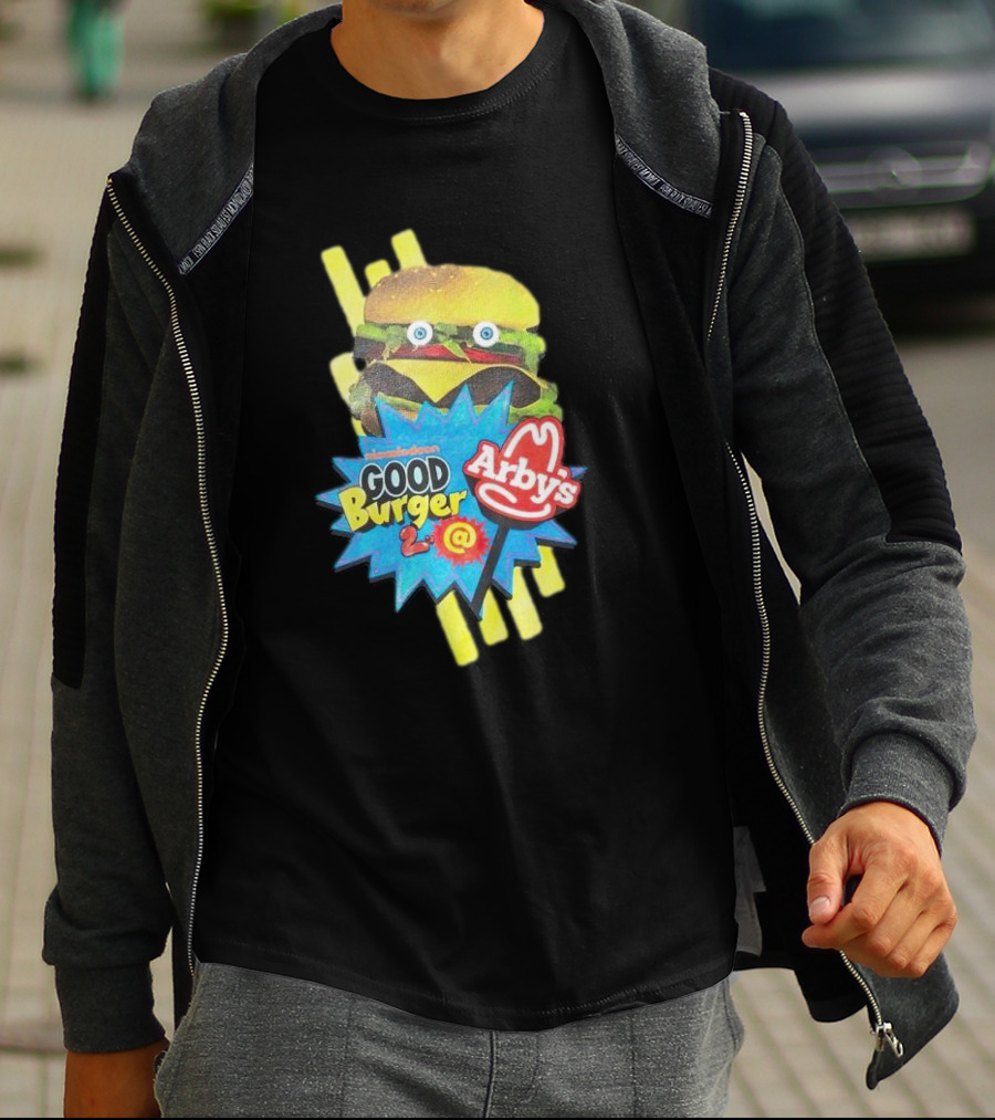 Nickelodeon Good Burger 2 Arby’s Crossover Promo Burger Character T-Shirt