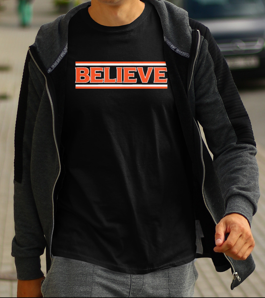 Cleveland Football Believe Browns Team Spirit T-Shirt