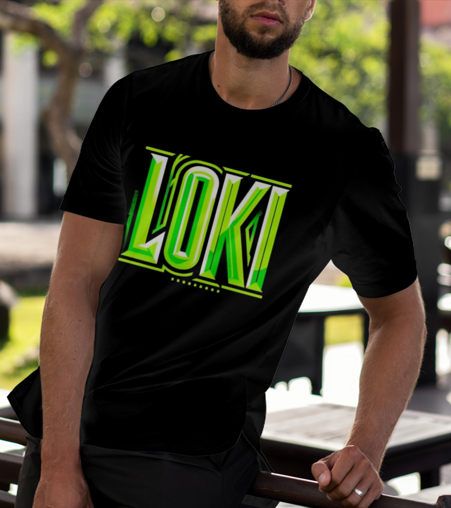 Loki Marvel Series Green Gradient T-Shirt