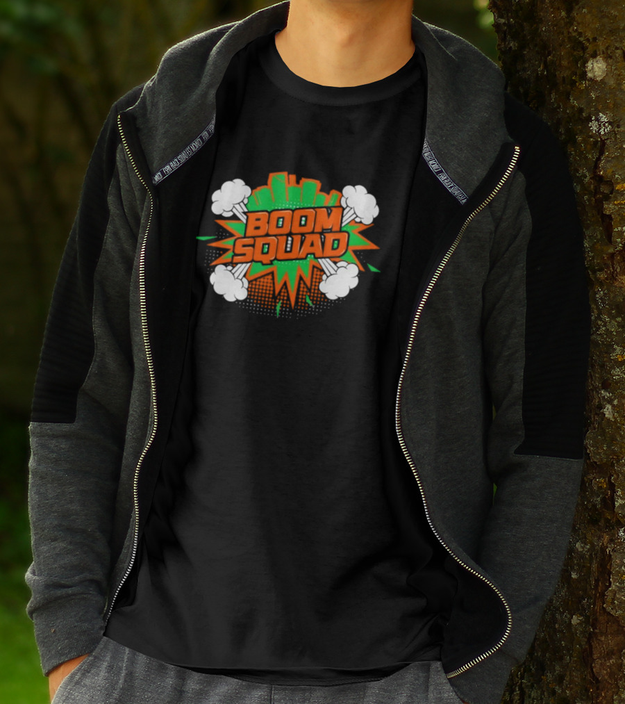 Miami Boom Squad Explosive Comic Style Burst T-Shirt