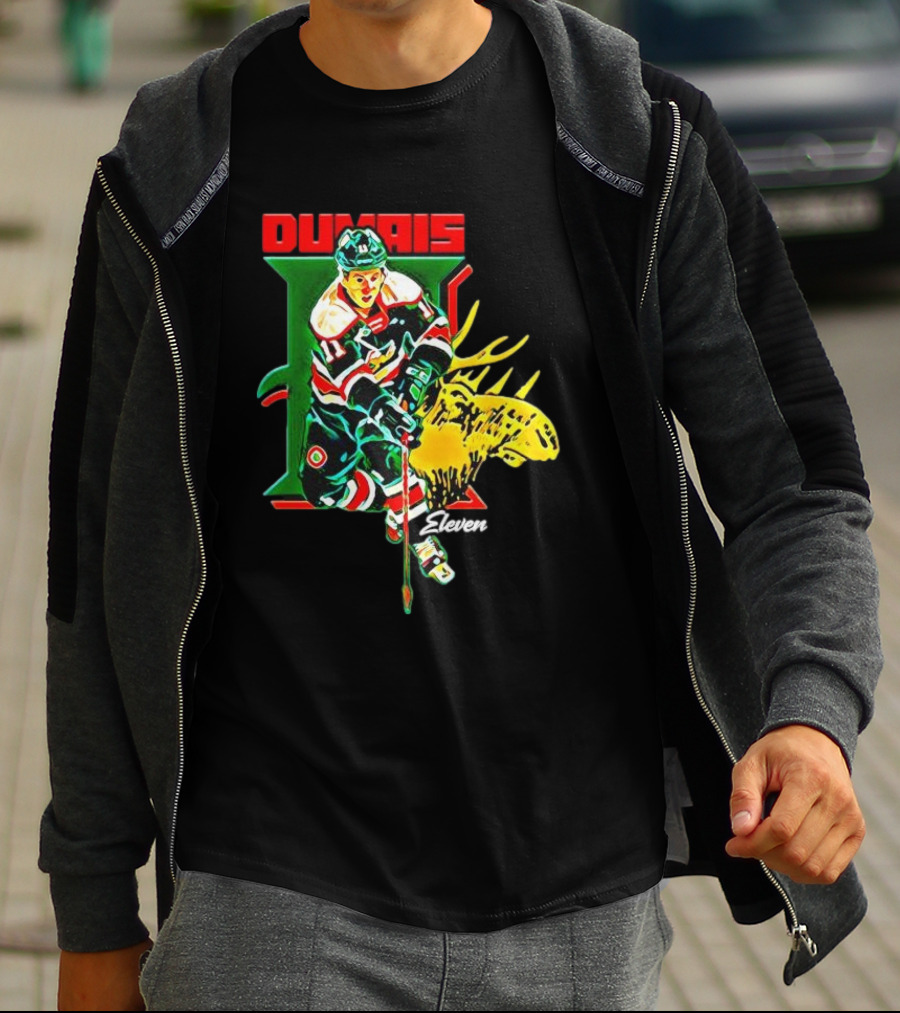 Dumais Eleven Halifax Mooseheads Hockey Player Image T-Shirt