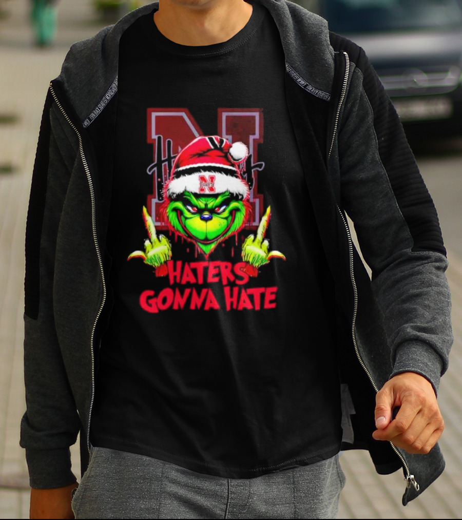Nebraska Cornhuskers Grinch Haters Gonna Hate T-Shirt