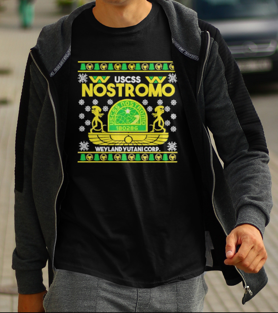 USCSS Nostromo Weyland Yutani Corp Snowflake Alien T-Shirt