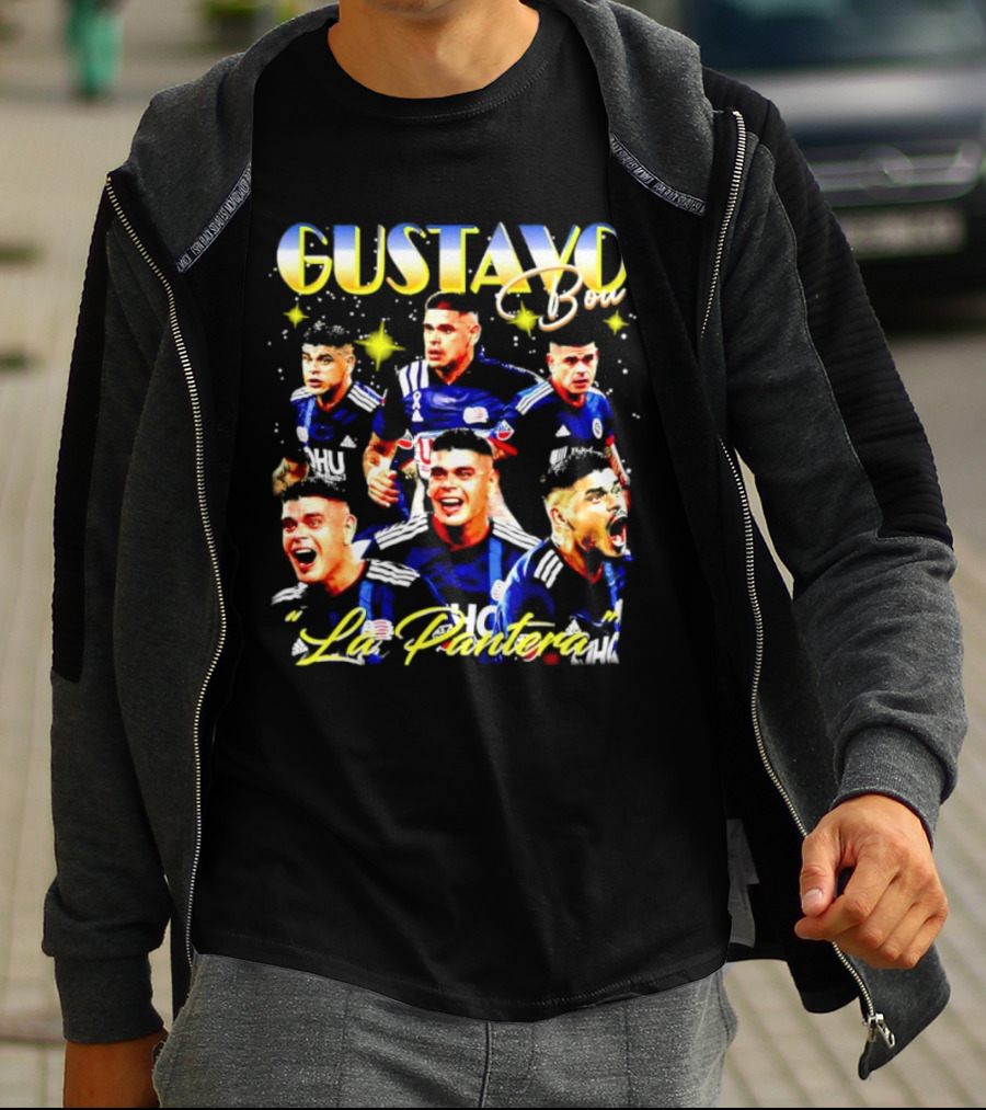 Gustavo Bou La Pantera New England Revolution Star T-Shirt