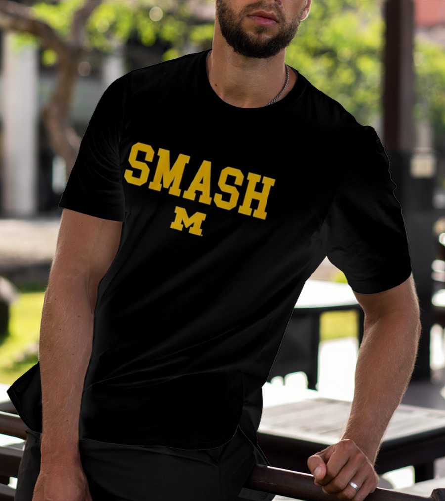 SMASH M Michigan Football T-Shirt