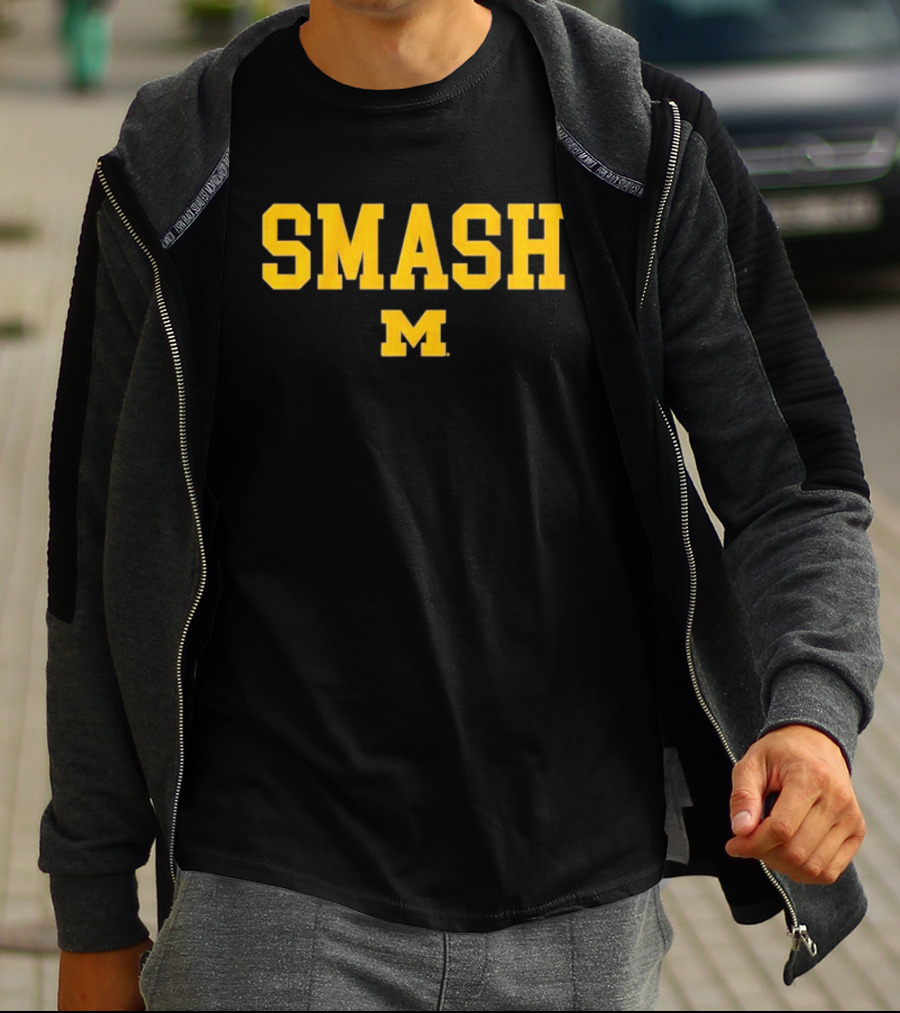 SMASH M Michigan Football T-Shirt
