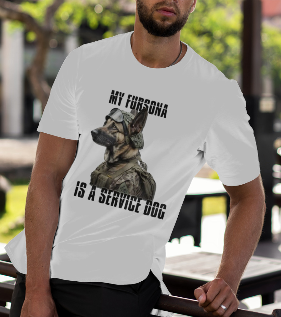 My Fursona Is A Service Dog In Tactical Gear T-Shirt