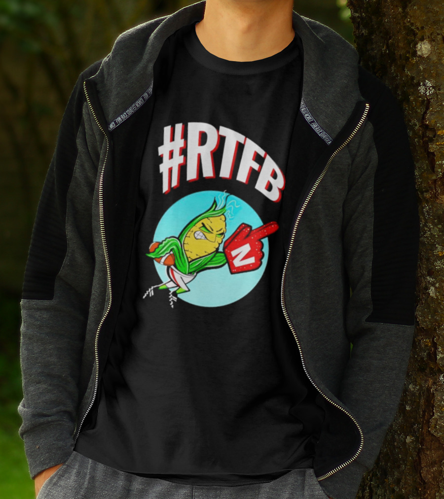 RTFB Nebraska Cobby Corn Football T-Shirt
