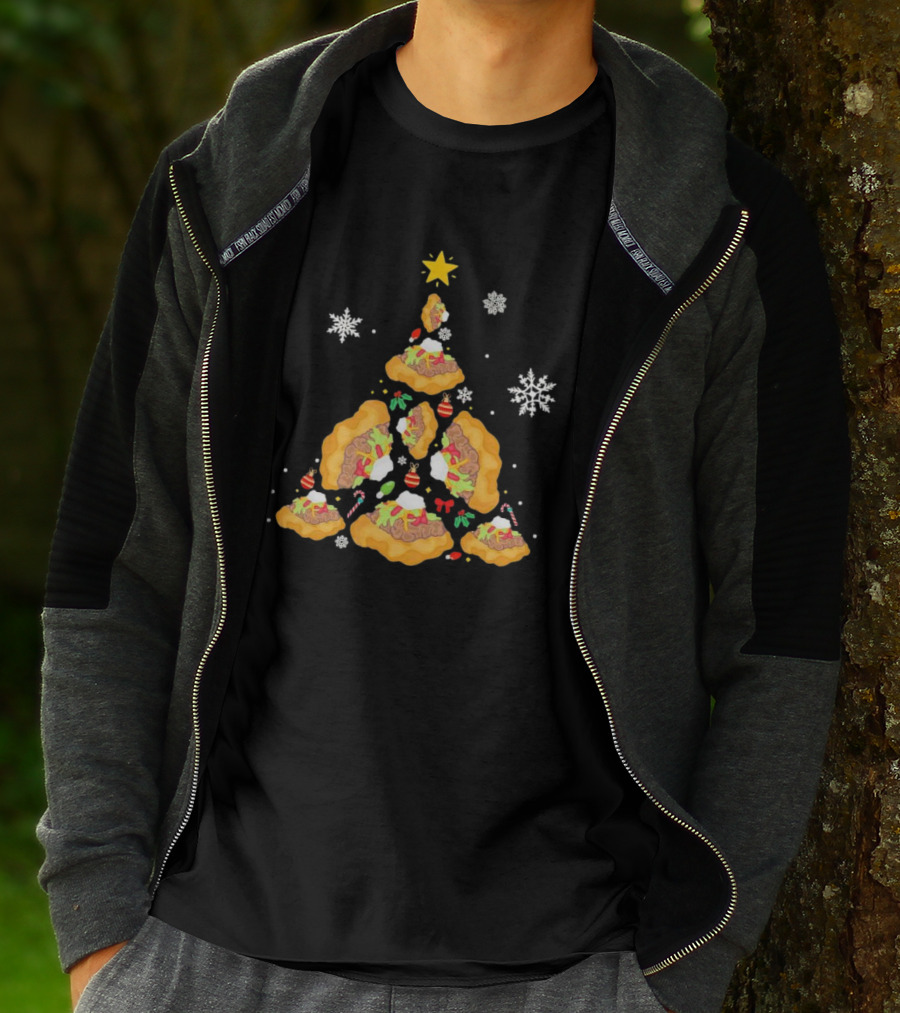 Oh Taco Christmas Tree Festive Holiday Taco Christmas Tree T-Shirt