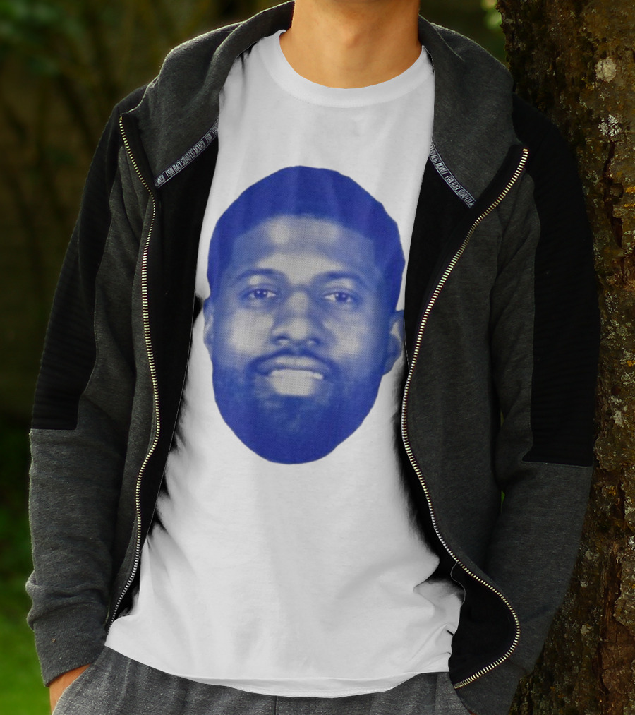 Paul George Blue Halftone Face T-Shirt