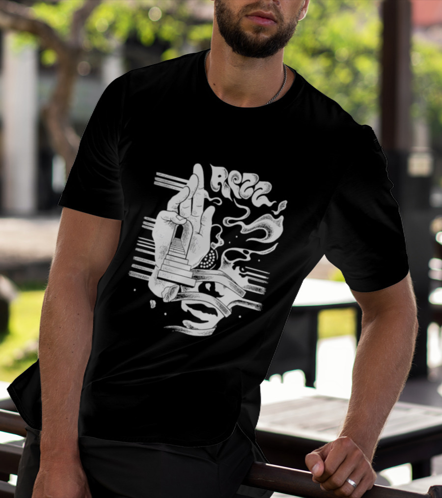Rezz Perception Hand Staircase And Psychedelic Elements T-Shirt
