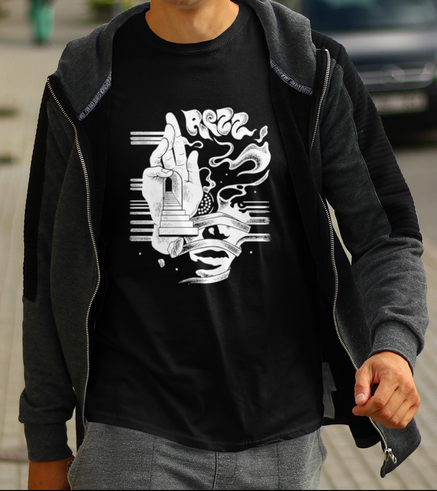 Rezz Perception Hand Staircase And Psychedelic Elements T-Shirt