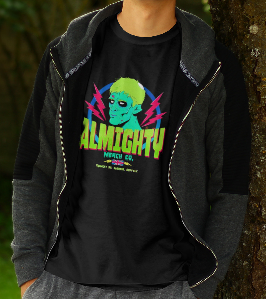Almighty Merch Co. Frankenstein Illustration Trimley St. Martin Suffolk T-Shirt