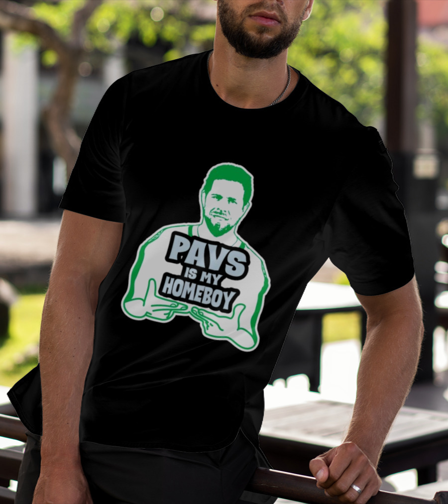 Dallas Stars Pavs Is My Homeboy Green And White T-Shirt