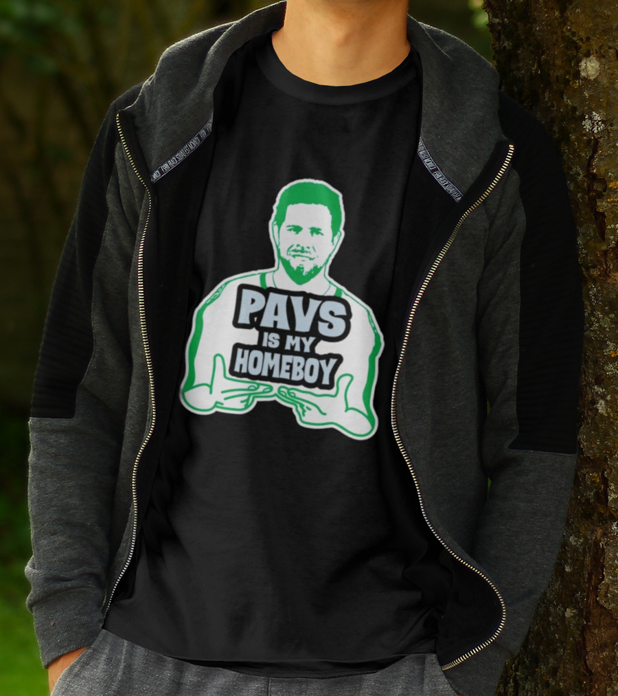 Dallas Stars Pavs Is My Homeboy Green And White T-Shirt