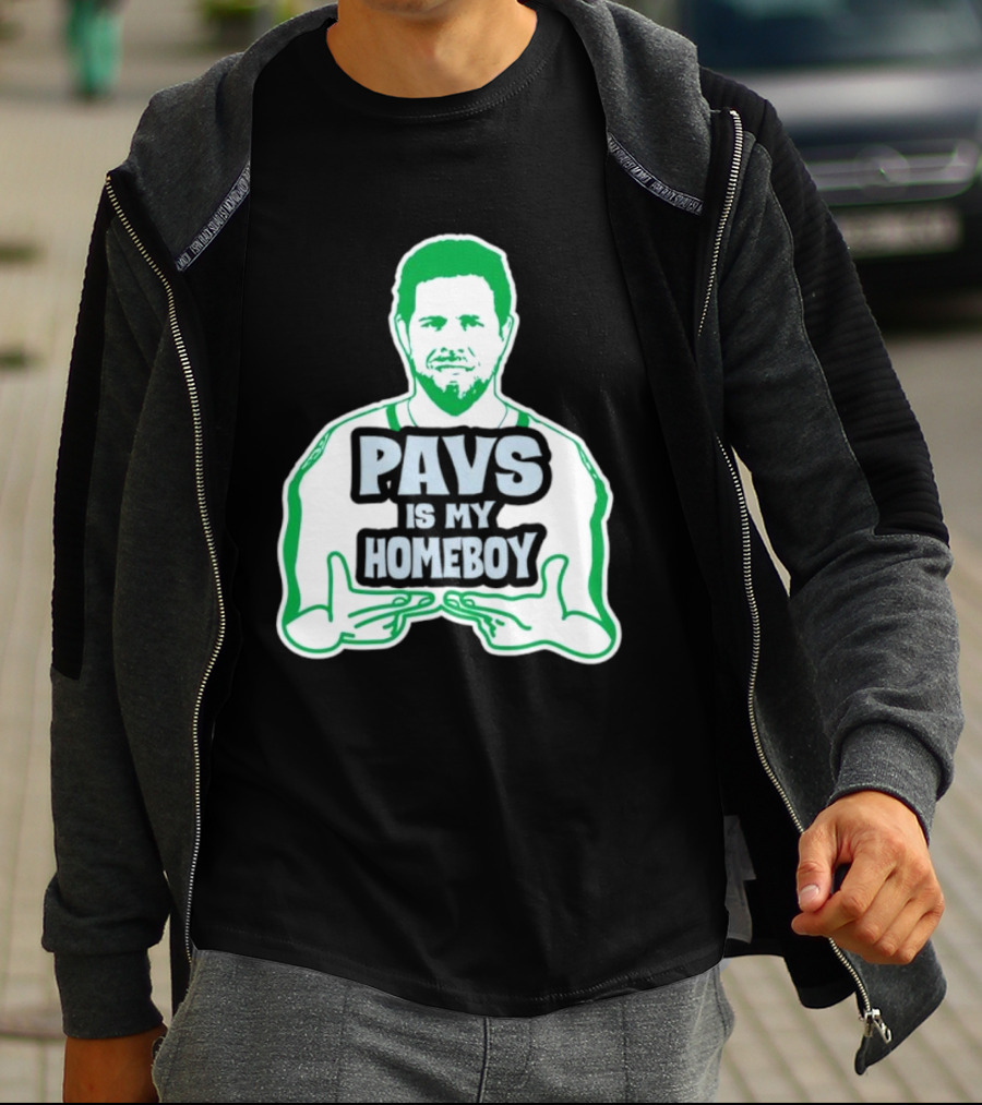 Dallas Stars Pavs Is My Homeboy Green And White T-Shirt