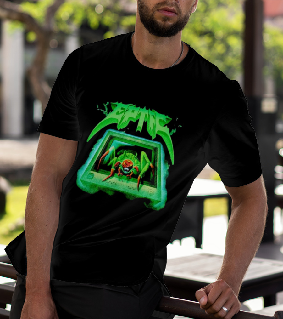 Eptic Interweb Vintage Spider On Screen T-Shirt