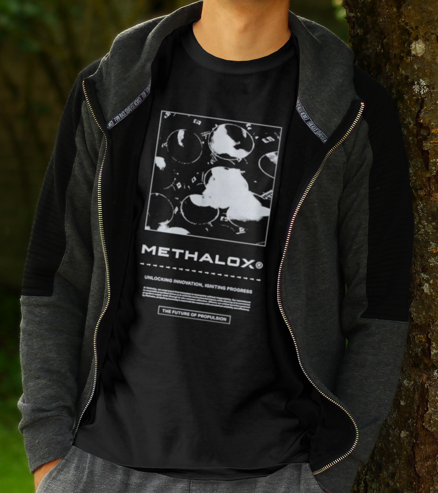 Methalox The Future Of Propulsion Unlocking Innovation, Igniting Progress T-Shirt