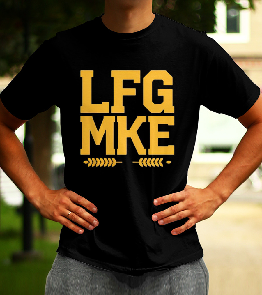 Milwaukee Brewers LFG MKE Wheat Stalks T-Shirt
