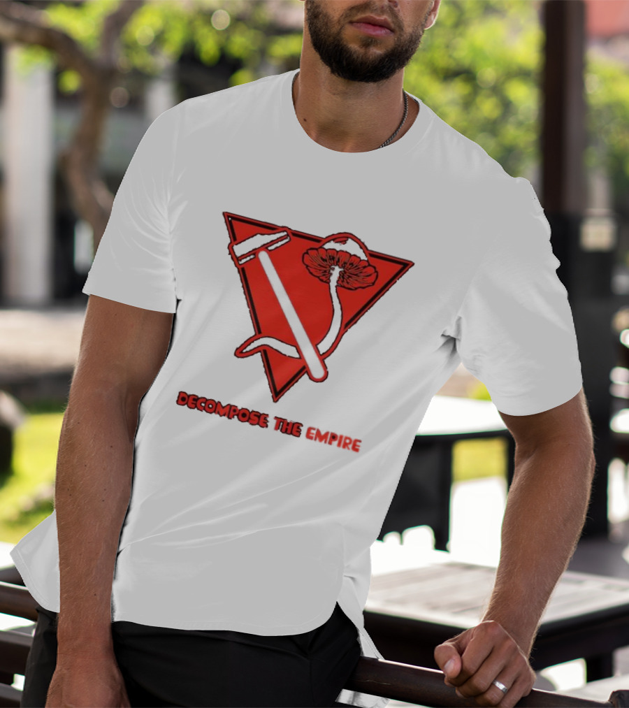 Decompose The Empire Mushroom Hammer Triangle T-Shirt