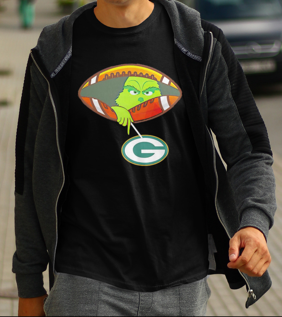 Grinch Ew Football Green Bay Packers Mockery T-Shirt