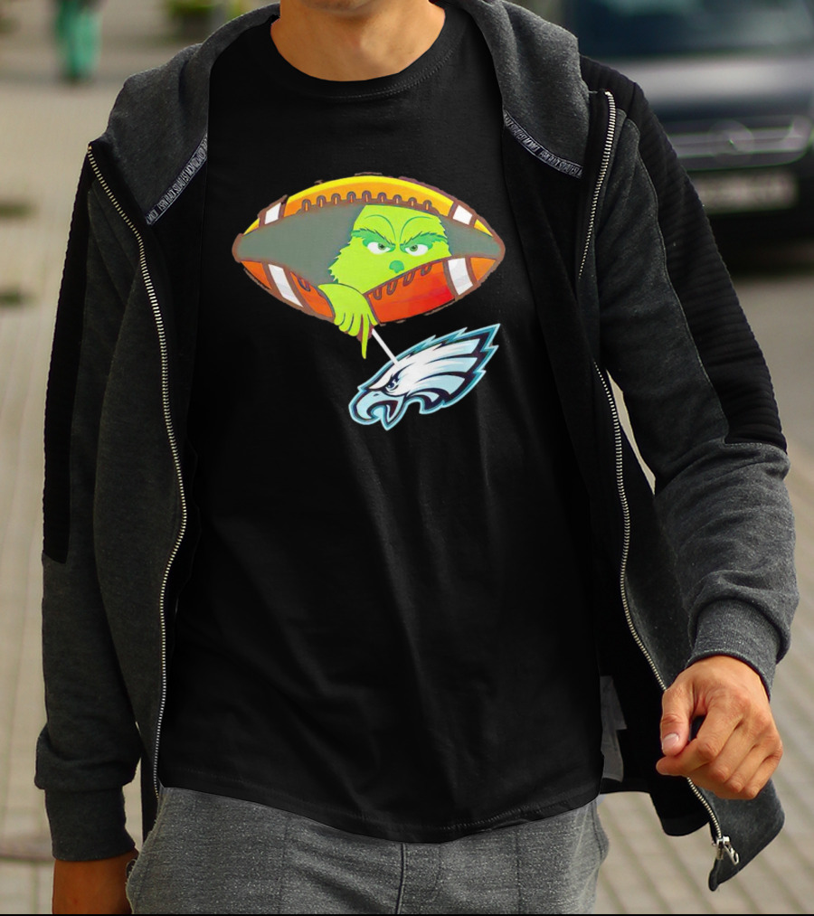 Grinch Ew Philadelphia Eagles Football T-Shirt