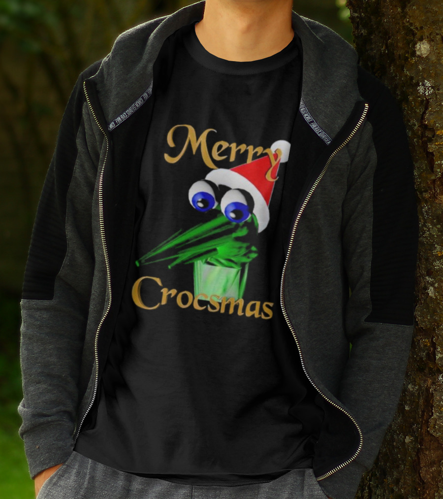 Merry Crocsmash Kekcroc Christmas Santa Hat T-Shirt