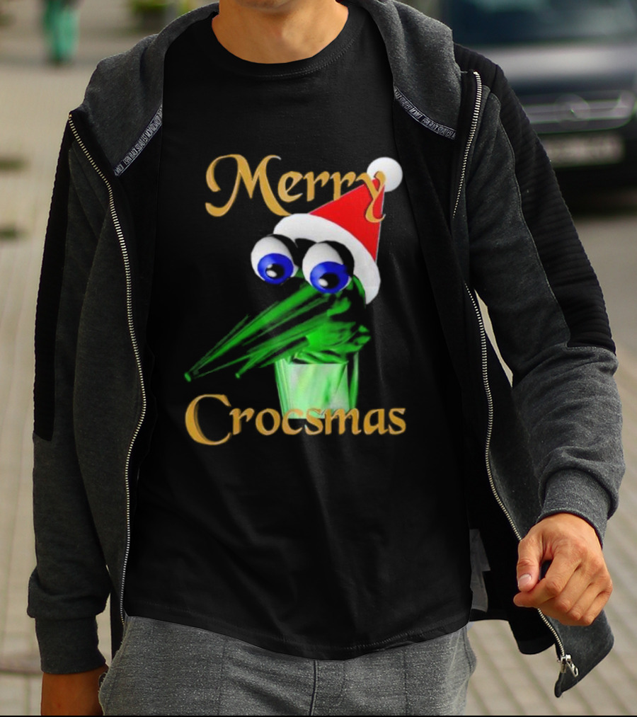 Merry Crocsmash Kekcroc Christmas Santa Hat T-Shirt