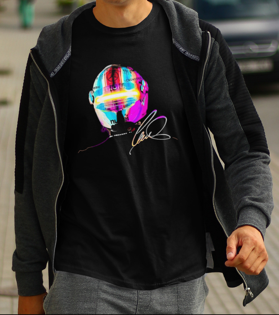 Lewis Hamilton Rainbow Signature Helmet T-Shirt