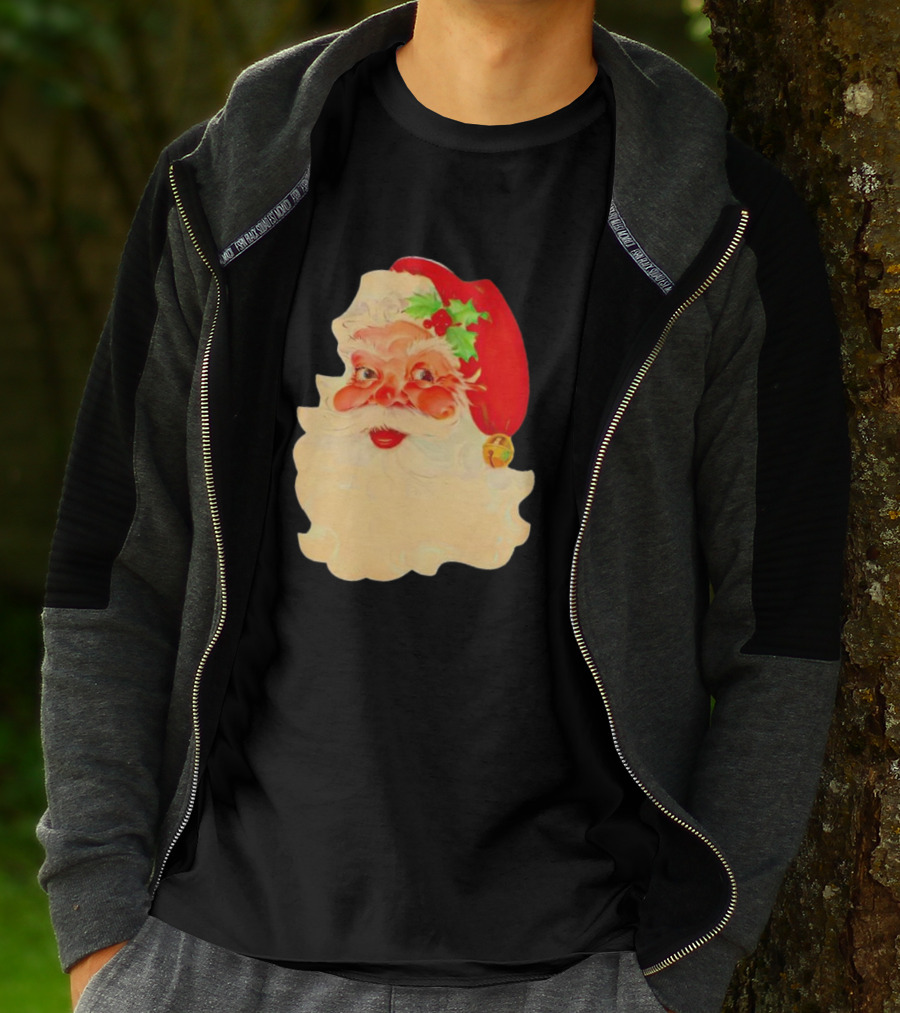 Santa Claus Vintage 1960s Christmas Nostalgia T-Shirt