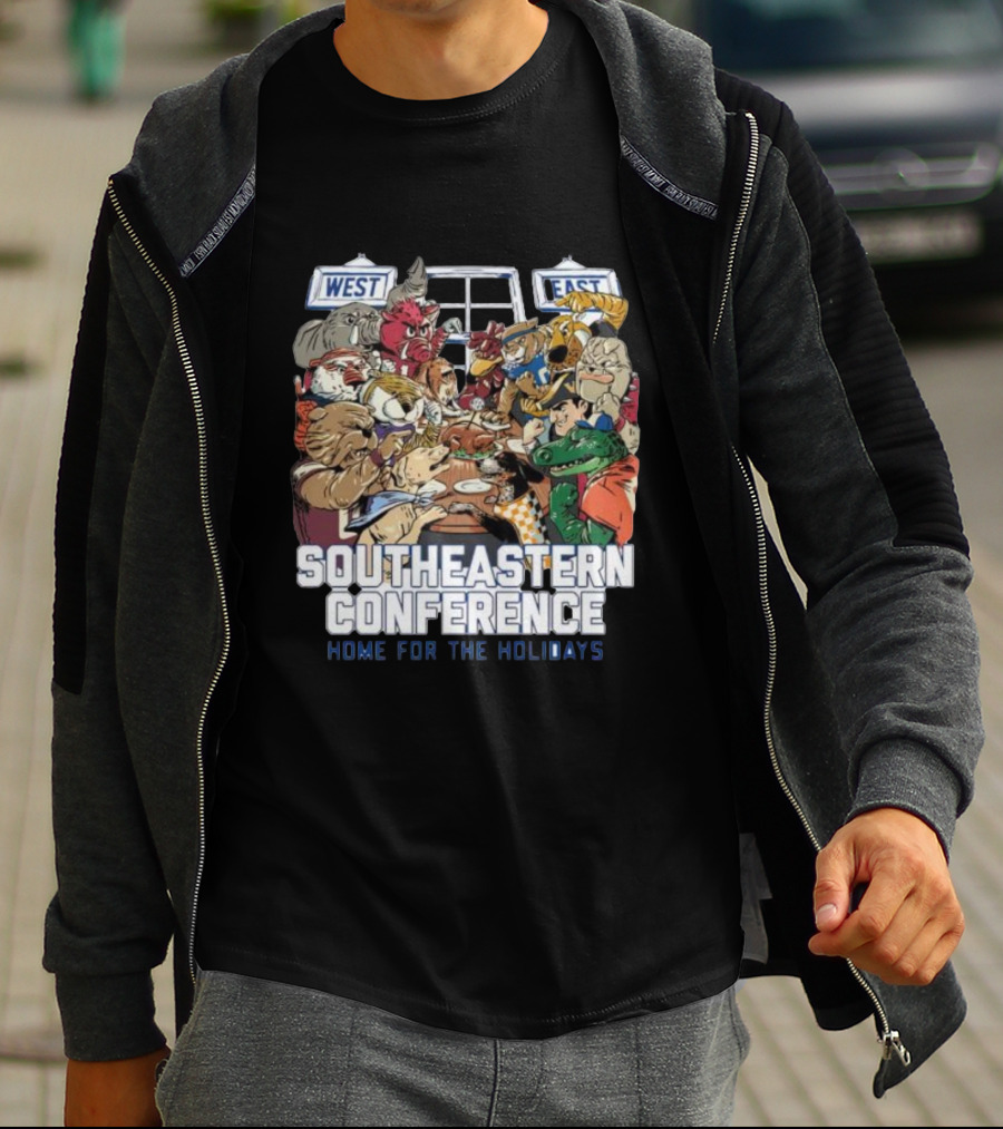 West East Southeastern Conference Home For The Holidays Gathering T-Shirt