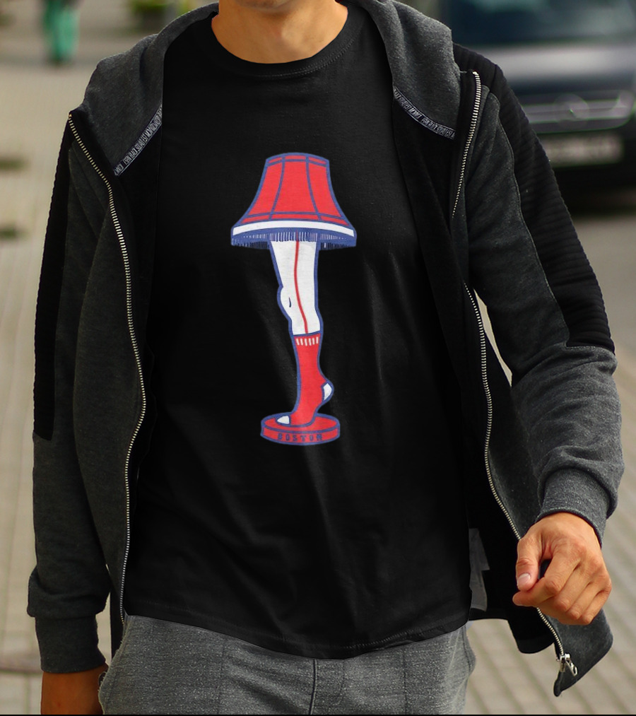 Boston Red Sox Leg Lamp Holiday T-Shirt