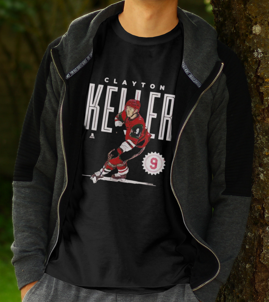 CLAYTON KELLER ARIZONA NUMBER 9 HOCKEY PLAYER T-Shirt
