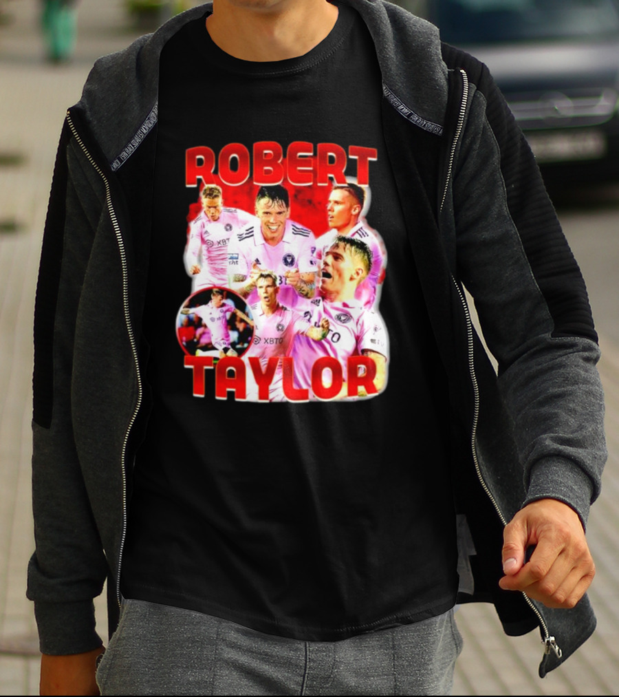 Robert Taylor Inter Miami CF Bootleg Style Collage T-Shirt