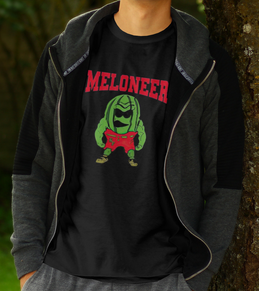 Rocky Ford Meloneer RF Green Character In Red Shorts T-Shirt