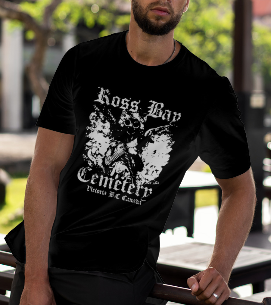 Ross Bay Cemetery Victoria BC Canada Vintage Gothic Skull T-Shirt