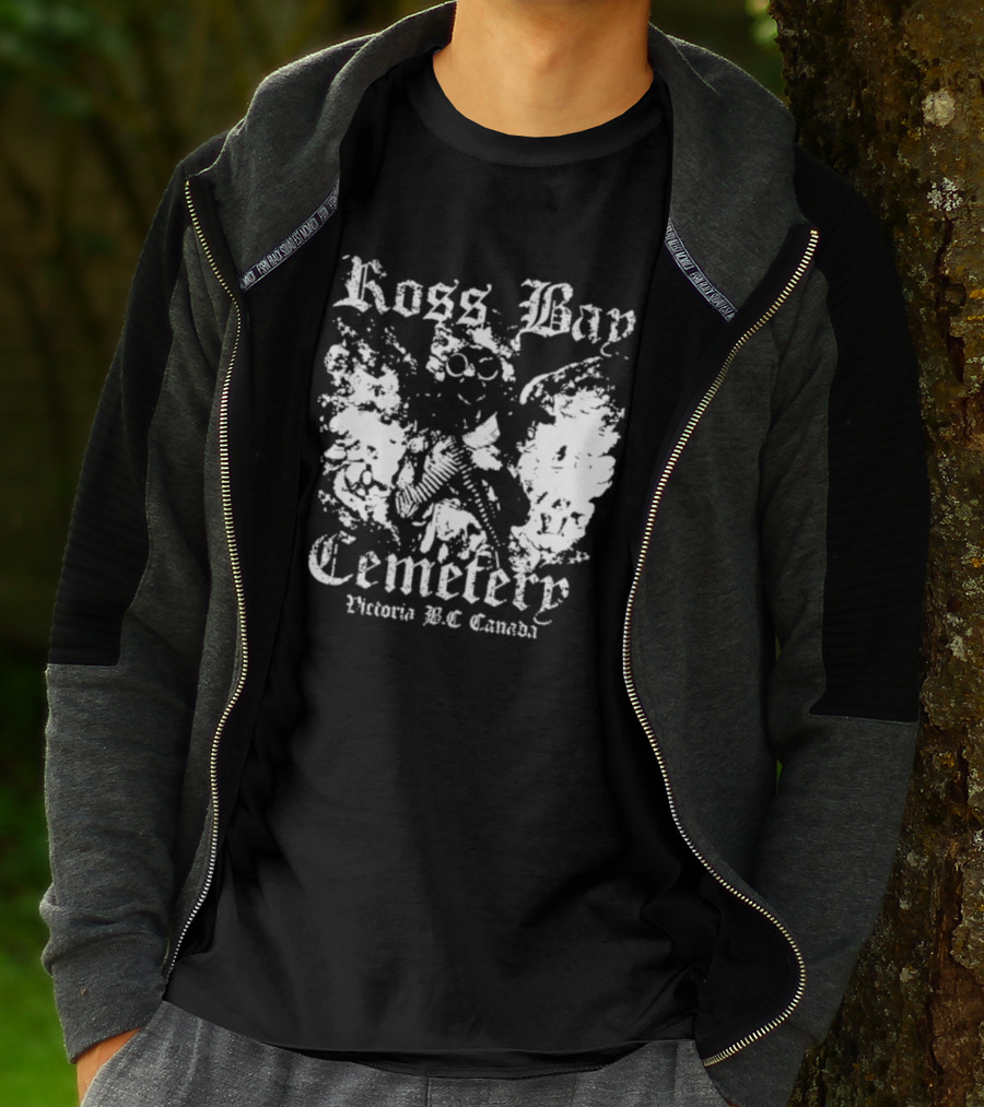 Ross Bay Cemetery Victoria BC Canada Vintage Gothic Skull T-Shirt