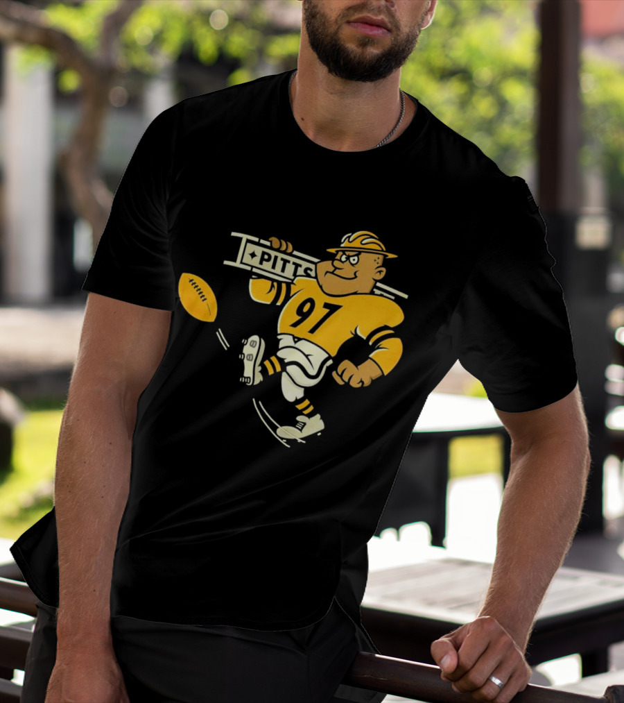 Steely McBeam Pittsburgh Steelers 97 PITT Caricature T-Shirt