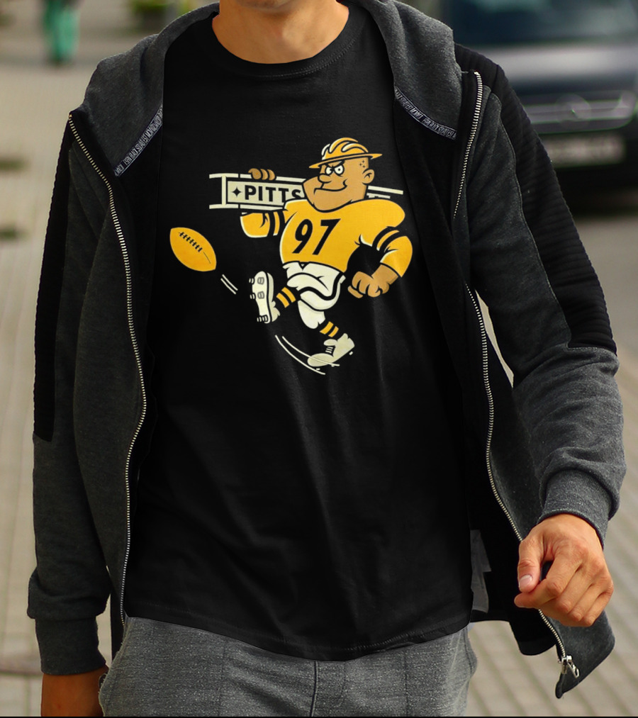 Steely McBeam Pittsburgh Steelers 97 PITT Caricature T-Shirt