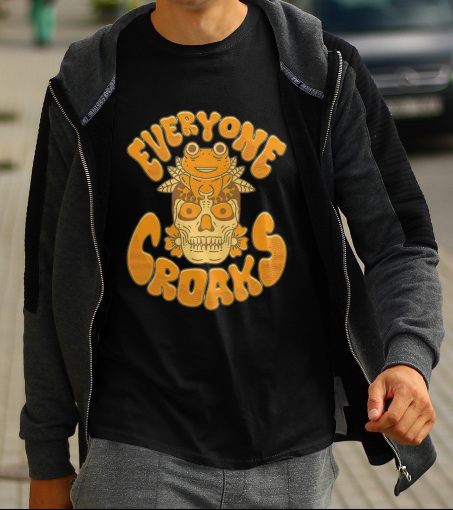 Everyone Croaks Sugar Skull Frog T-Shirt