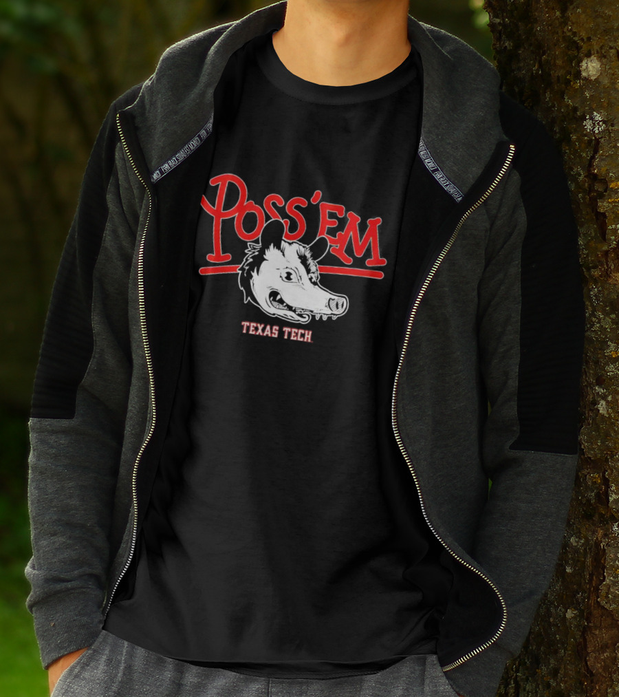 Texas Tech Poss 'Em Rally Possum Football T-Shirt