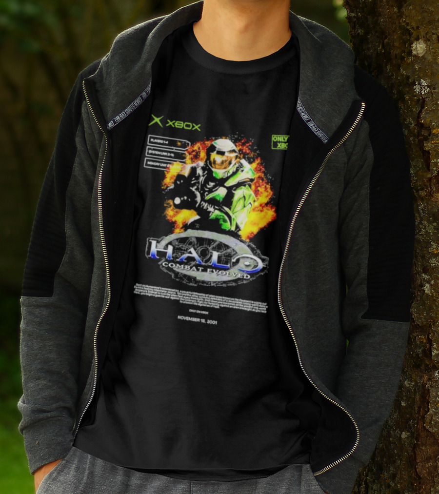 Xbox Halo Combat Evolved Only On Xbox November 15 2001 T-Shirt