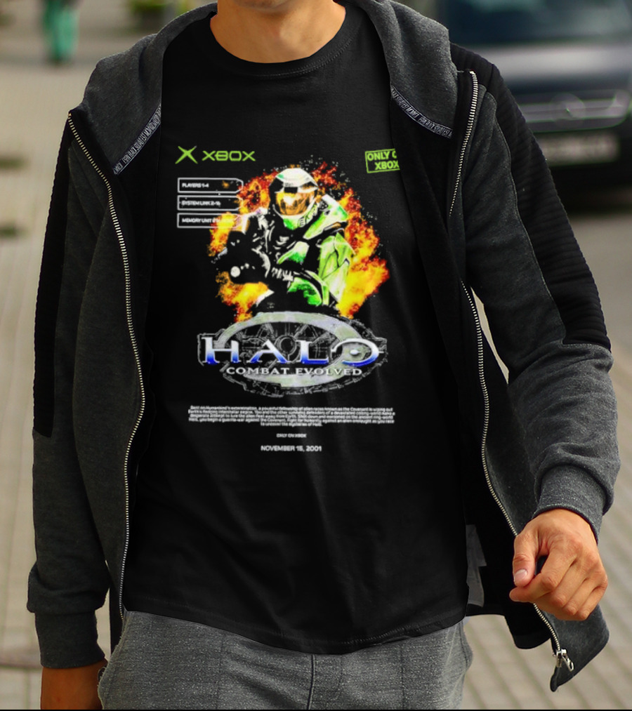 Xbox Halo Combat Evolved Only On Xbox November 15 2001 T-Shirt