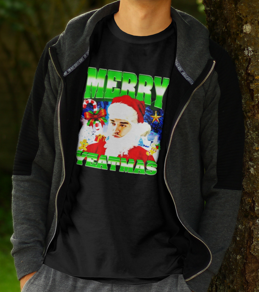Merry Yeatmas Yeat Rapper Christmas Santa Claus Holiday T-Shirt